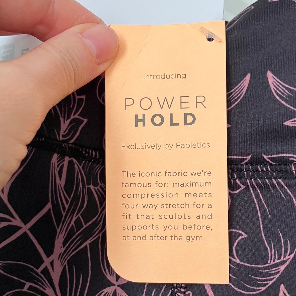 Fabletics Brown and Pink Salar Capri Leggings - Picture 3 of 6